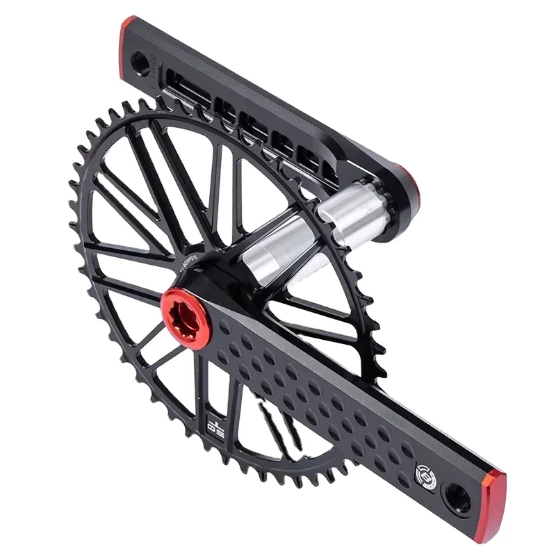 

170mm Crank Arm Set Spindle 29mm Single and Double Chainring Aluminum Alloy Bicycle Crank