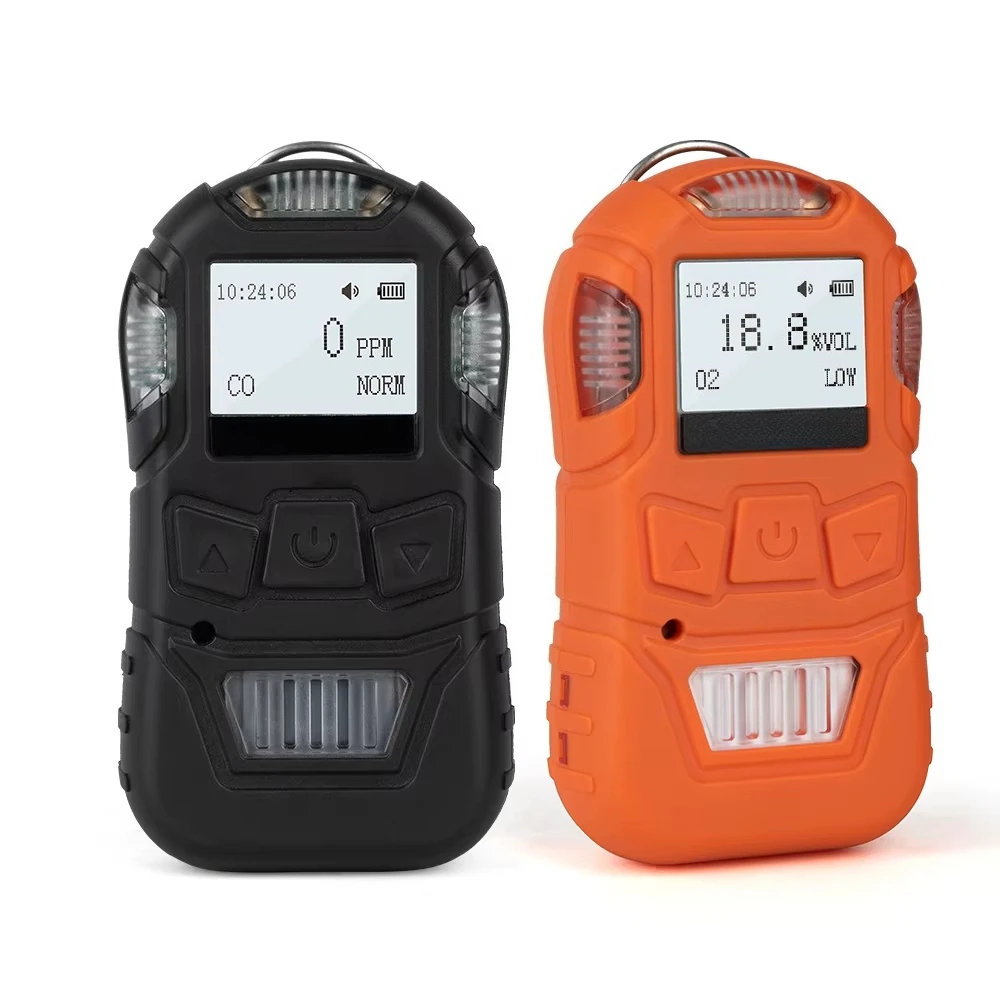 K10 Portable Gas Detector Multi Gas Monitor Combustible H2S CO O2 NH3 Leak Detector Sound Light Vibration Alarm