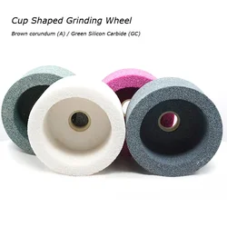 1pcs Cup Shaped Brown corundum Grinding Wheel for Grinding Machine Dia 50 75 100 125 150 mm Green Silicon Carbide Abrasive Disc