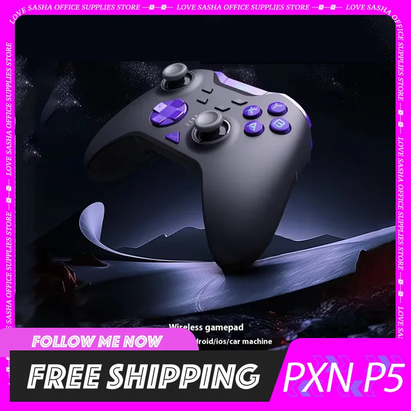 PXN P5 8K Three Modes Wireless Bluetooth Gamepads Custom 8000Hz Polling Rate Hall Trigger For PC NS Phone Gaming Controllers