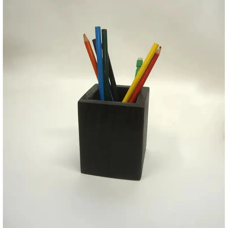 Premium Solid Wood Black Dk Box, Can Hold Pencils, Pens, Makeup Tools, Office Suppli And Fashion Home Storage