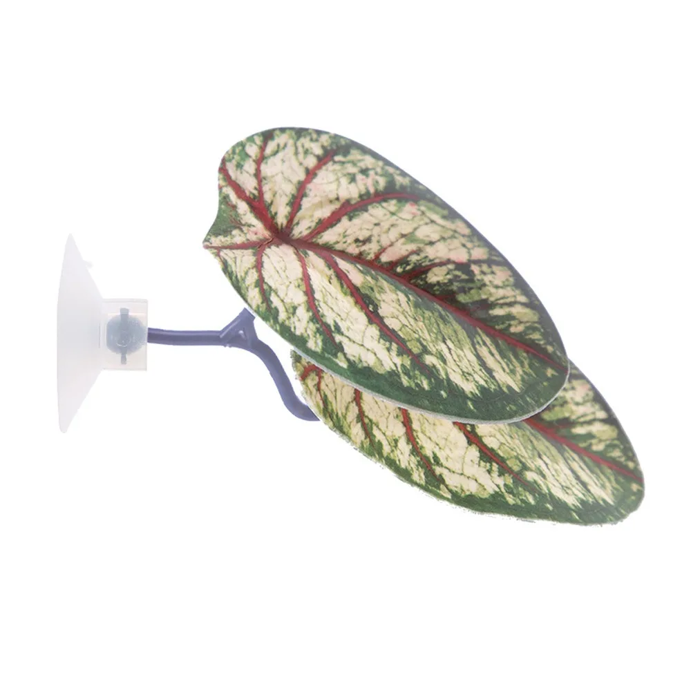 Пластиковый-лист-для-отдыха-рыбок-Бетта-с-присоской-имитация-лотоса-искусственный-лист-декоративное-растение-для-размножения-рыбок