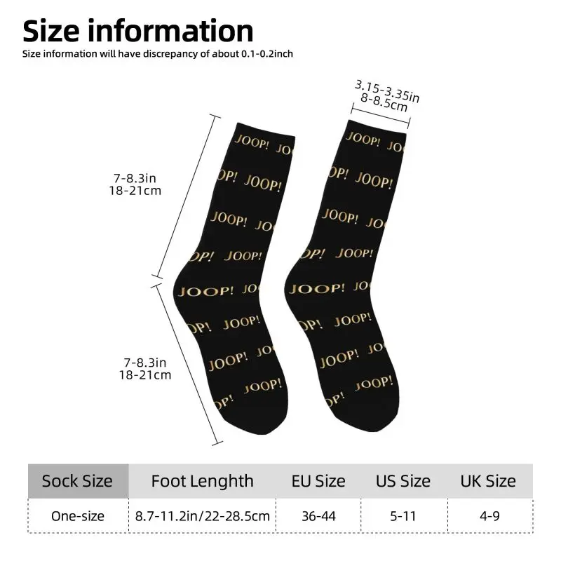 Custom Fun Print Joops Logo Socks for Women Men Stretchy Summer Autumn Winter Crew Socks