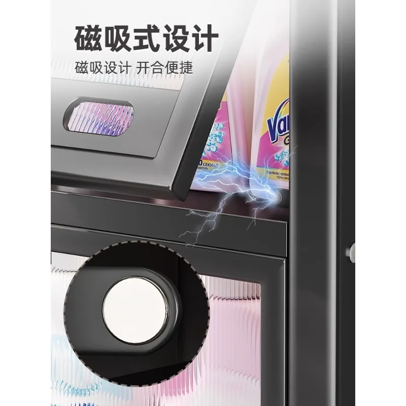 Bathroom washing machine above the storage cabinet floor multi-layer laundry liquid cosmetics shelf bathroom toilet shelf