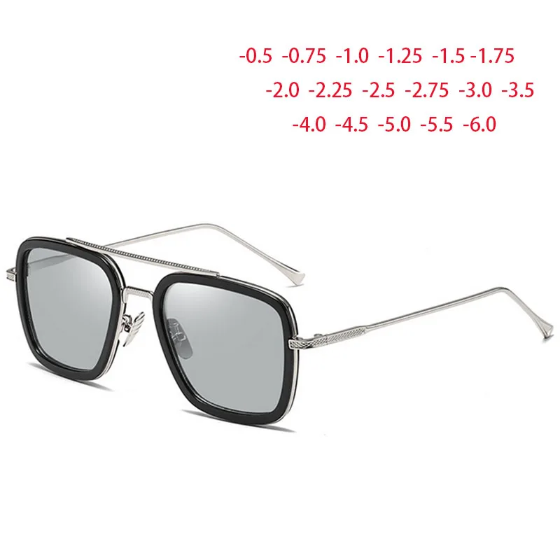 

Fashion TStyle for Women Sunglasses Men Square Brand Design Sun Glasses SPH -0.5 -0.75 -1.0 to -6