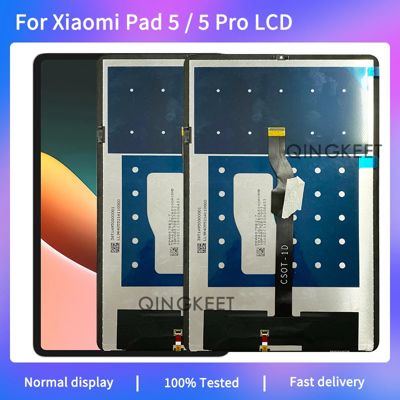 

11" New For Xiaomi Pad 5 Pro LCD M2105K81AC Display Touch Screen Digitizer Assembly For Xiaomi Pad 5 LCD 21051182G 21051182C