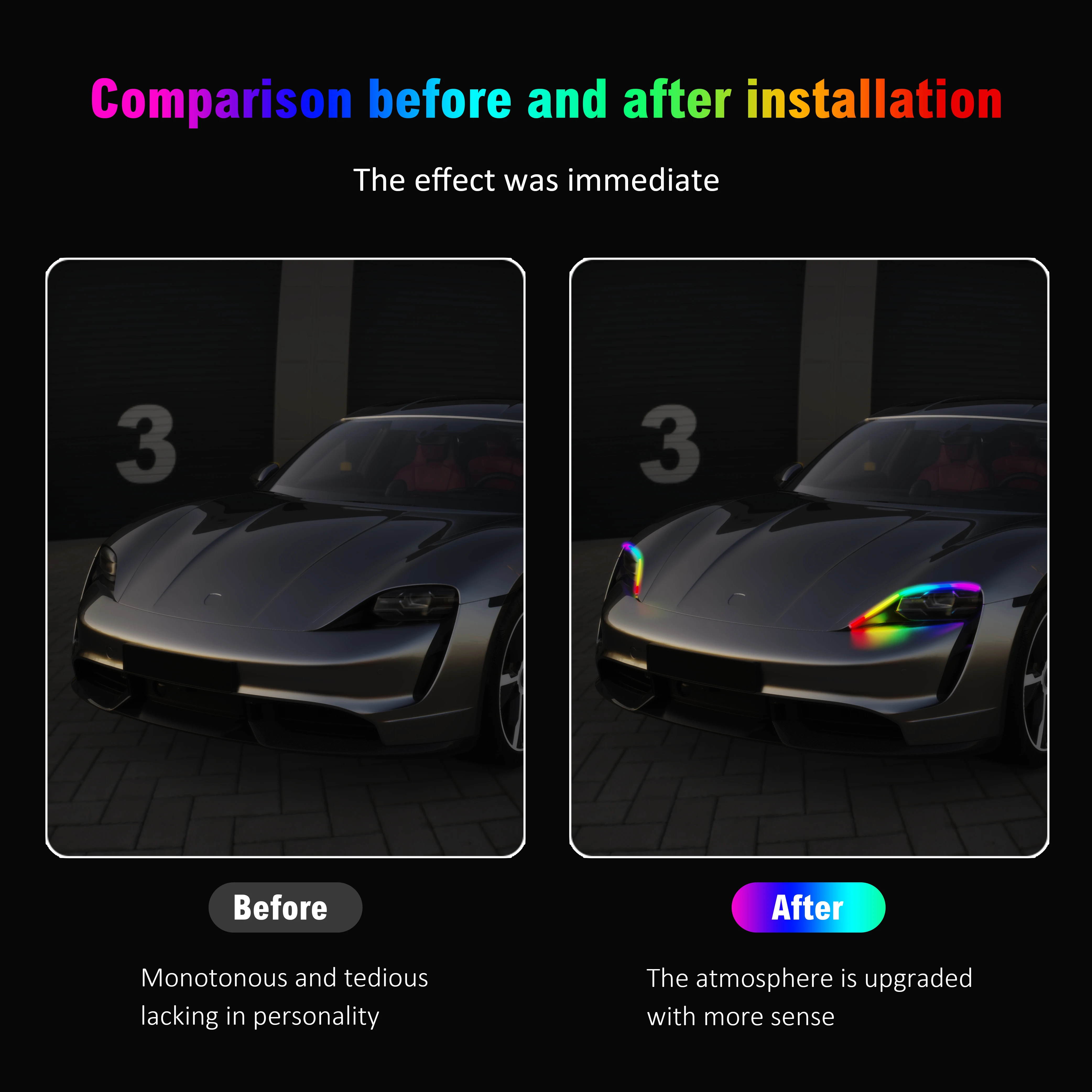 2 قطعة DRL سيارة LED النهار تشغيل ضوء APP التحكم مرنة RGB تتدفق بدوره إشارة قطاع المصباح مصباح للزينة 9-30 فولت