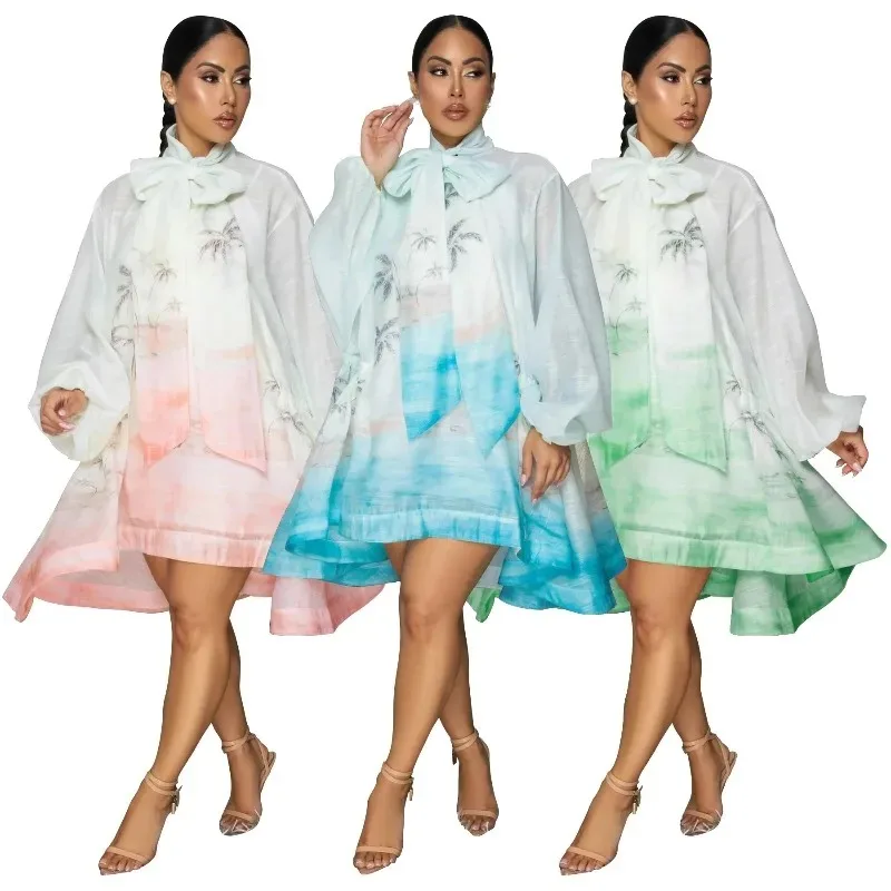 

African Dresses for Women Elegant 2025 Summer Autumn Dashiki Midi Dress Ladies Traditional African Clothing Ankara Dress