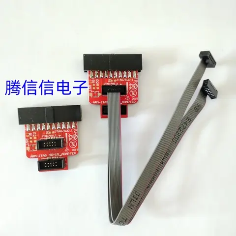 양방향 J-LINK ARM-JTAG-20-10-2 어댑터, Jlink V8 V9 V10 V11 JTAG SWD LPC-Link2 St-Link GD-LINK, 2.54mm PIN 0.1 1.27mm, 1 견인