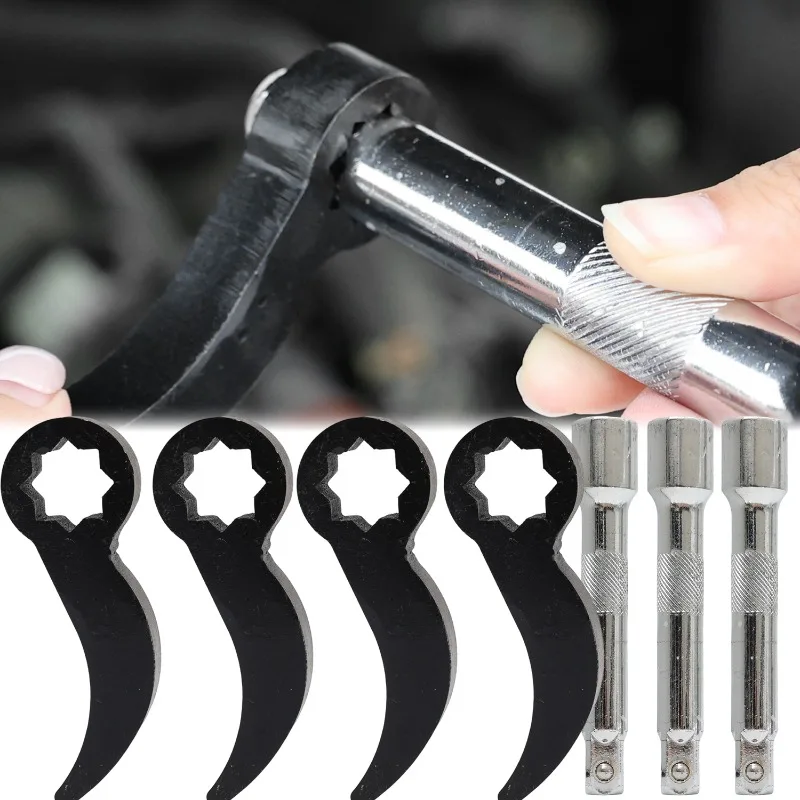 

1set Semi-Disassembly Socket Set Plum Mouth Sets Steels Durable Rustproof Disassembler Repair Auto Tools Accessories