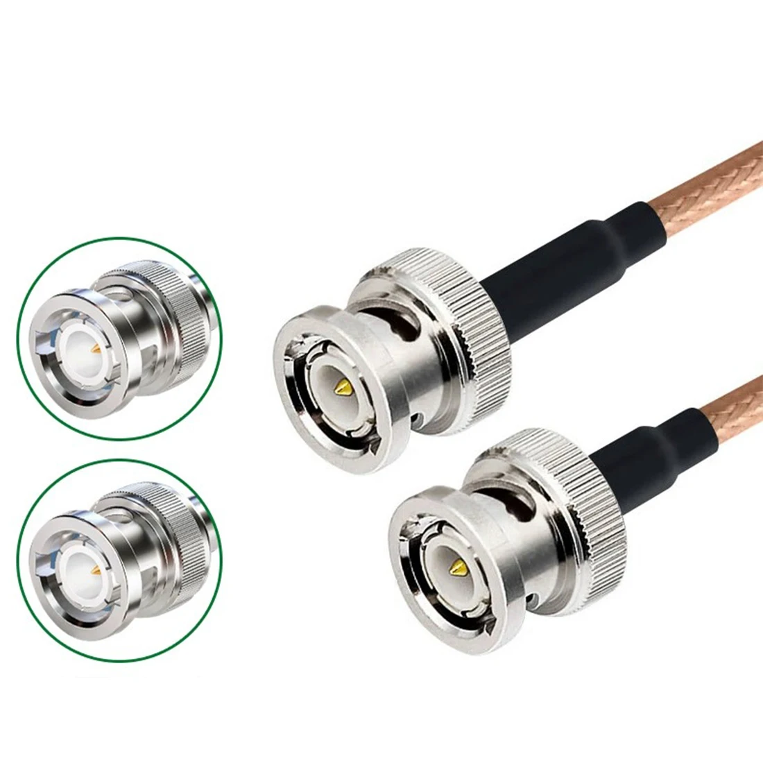 

Modem Coaxial Cable BNC Male Plug Switch BNC Male Plug Connector RG316 Cable Pigtail 15cm 6" Adapter New