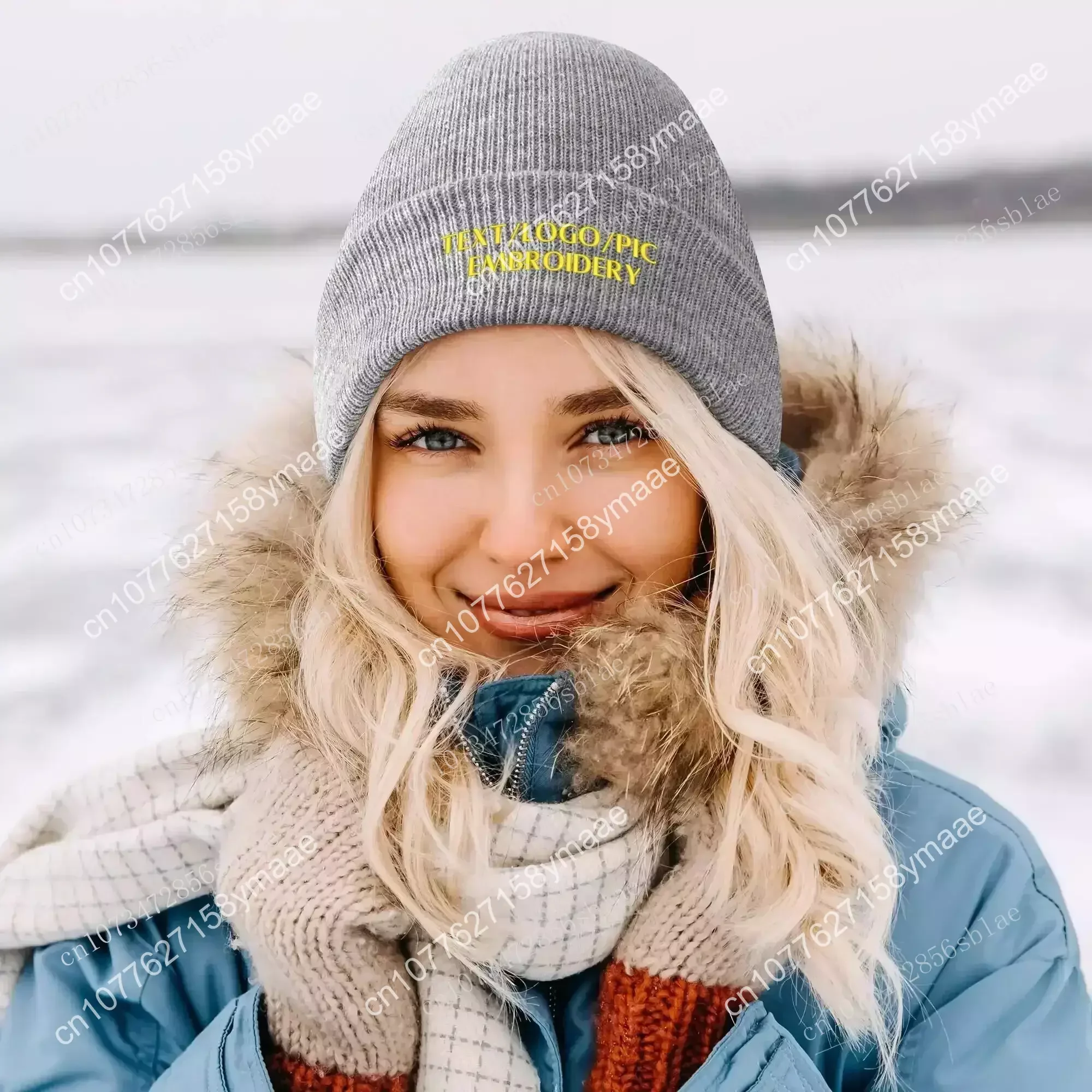 Chapeaux brodés Bad Bunny pour hommes et femmes, bonnet personnalisé, casquettes pull tête de mort en tricot, garder au chaud, hiver