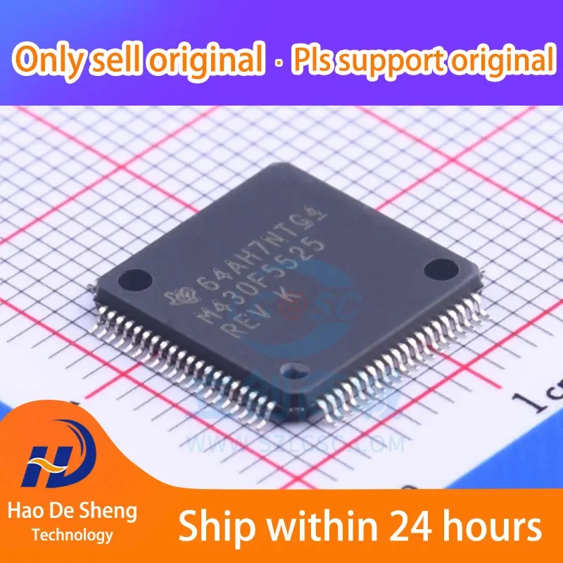 

10 шт./лот MSP430F5525IPNR M430F5525 QFP-80 новый оригинальный на складе