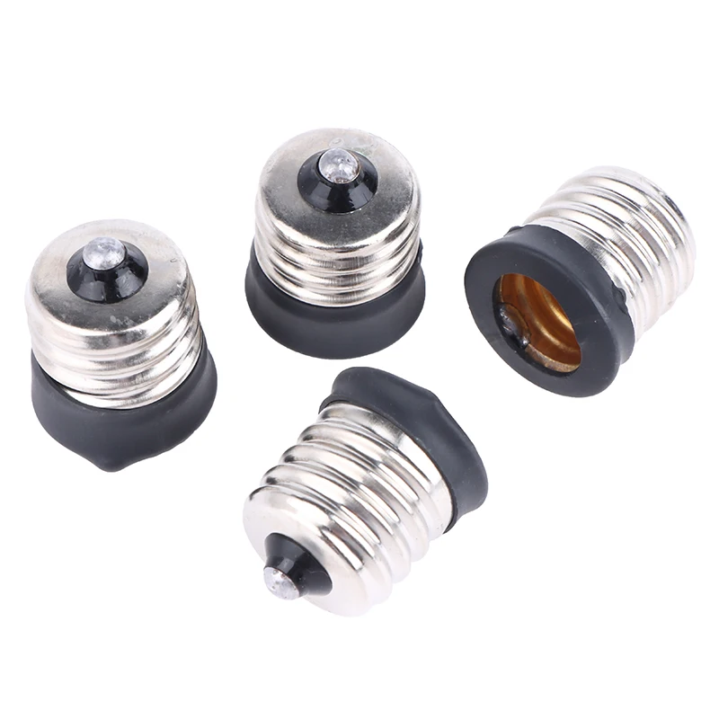 (YY)2Pcs 2025 E17 To E12/ E14 Lamp Holder Led Light Base Converter Screw Bulb Socket Adapter LED Saving Light Halogen Lamp Head