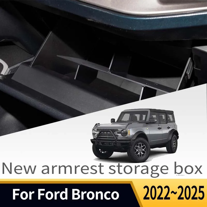 

Auto Parts Suitable For Ford Bronco 2022~2025 2023 Car Central Control Armrest Box Storage Box Multifunctional Accessories Tools