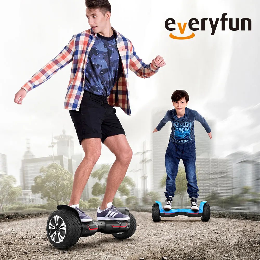 Para Gyroor 8,5 pulgadas todo terreno autoequilibrado Hoverboards todoterreno Hoverboard con altavoces y luces LED