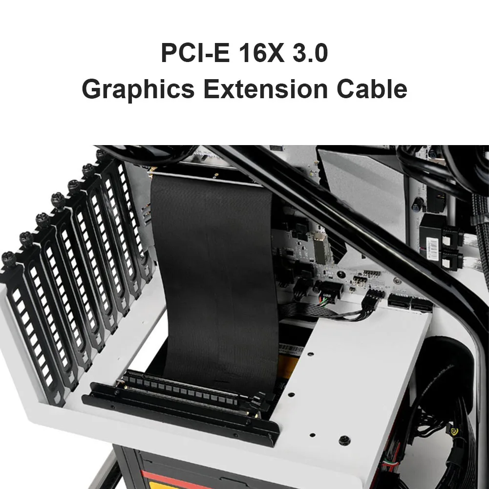 30cm Flexible PCI Express Extension Cable Fast Reading Writing Speed Low Loss PCI-E 16X Graphics Card Extender Riser