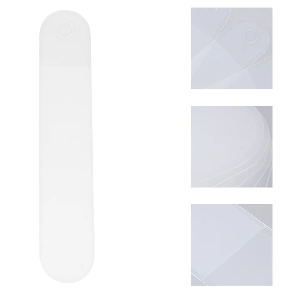 

25Pcs Exquisite Transparent Pen Bags Portable Pencil Cover Durable High-Grade Plastic Material Business Pen Covers