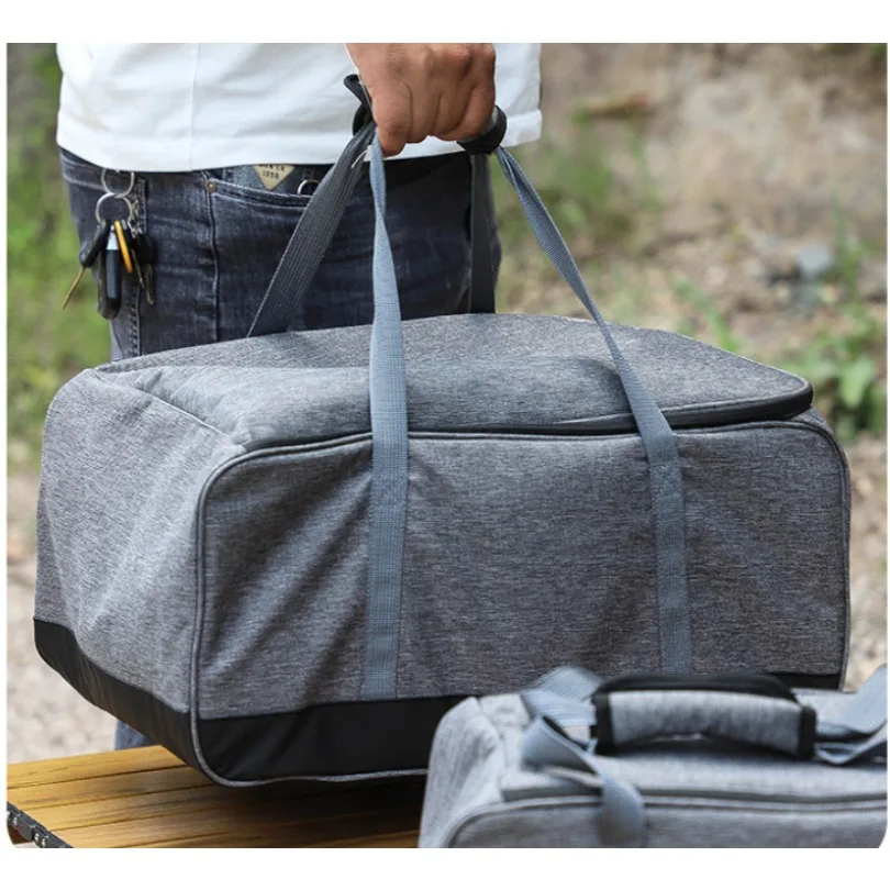 Large Capacity Camping Storage Bag Waterproof Hand‑held Picnic Bag for Cookware Stove Tableware