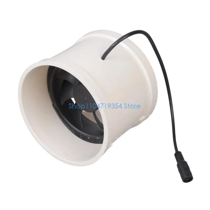 0XLD 110mm Diameter Solar Power 12V Blower for Kitchen Ventilation with Low Noise 39dB
