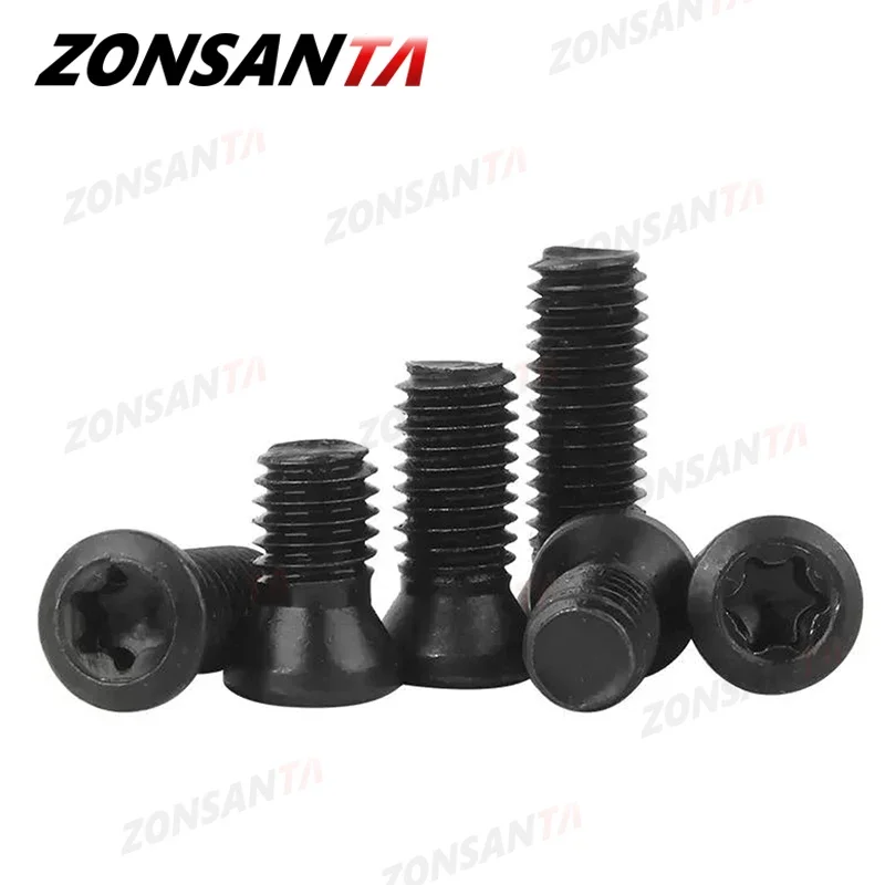 Grade12.9 CNC Insert Torx Screw M2 M2.5 M3 M3.5 M4 M5 M6 For Replaces Carbide Inserts CNC Accessories Lathe Tools Holder Bolt