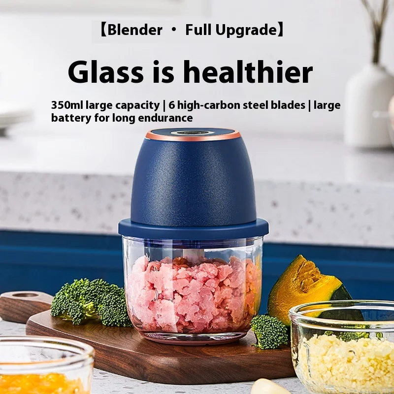 

Electric Garlic Mixer Meat and Garlic Grinder Household Blender Kitchen Utensils Washable