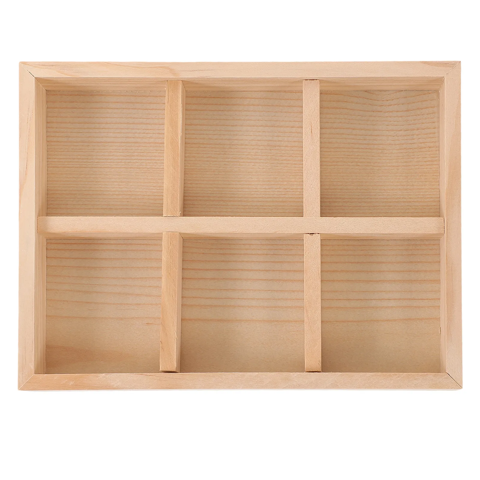 

Деревянный лоток для украшений ручной работы из сосны с отделениями для хранения и демонстрации ювелирных изделий, колец, мелочей, косметики на туалетном столике или комоде