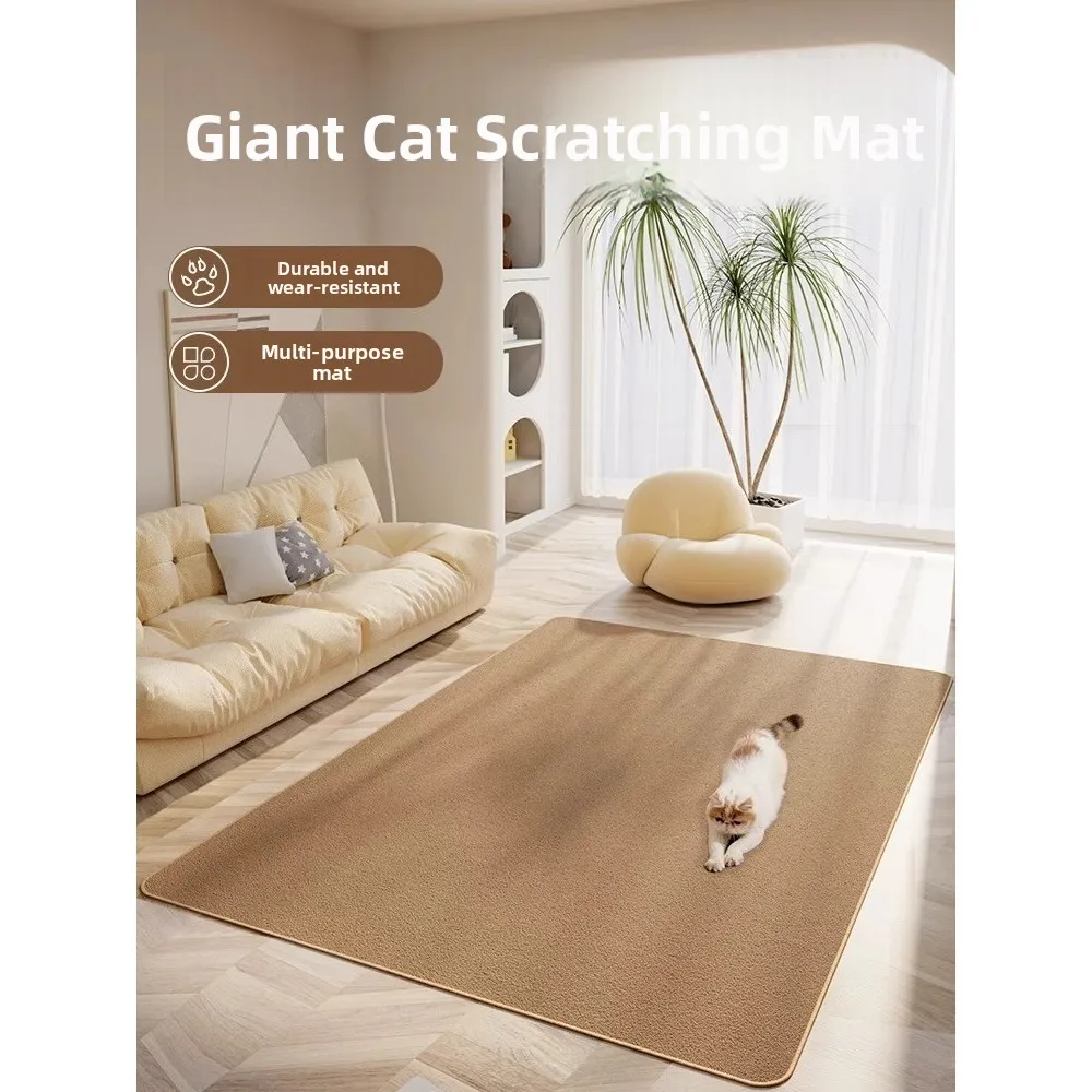 

Нежутовый коврик-когтеточка для кровати, интегрированная когтеточка, прочный коврик для животных для сна и игр, нелиняющий коврик для клетки