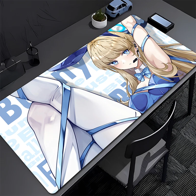 

Mouse Pad Laptop Gaming Accessories Keyboard Pad Blue Archive Asuma Toki Extended Desk Mouse Mat PC Anime Girl Kawaii Mousepad