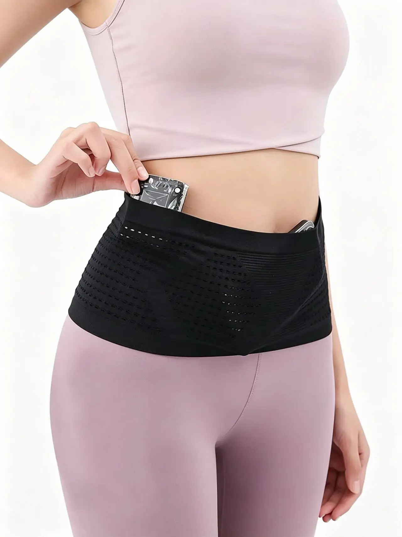 AliExpress NONE Seamless Invisible Running Waist Belt Bag Gym Bags Lightweight Invisible Mobile Phone Bags Portable Elastic Run Cycling Bag