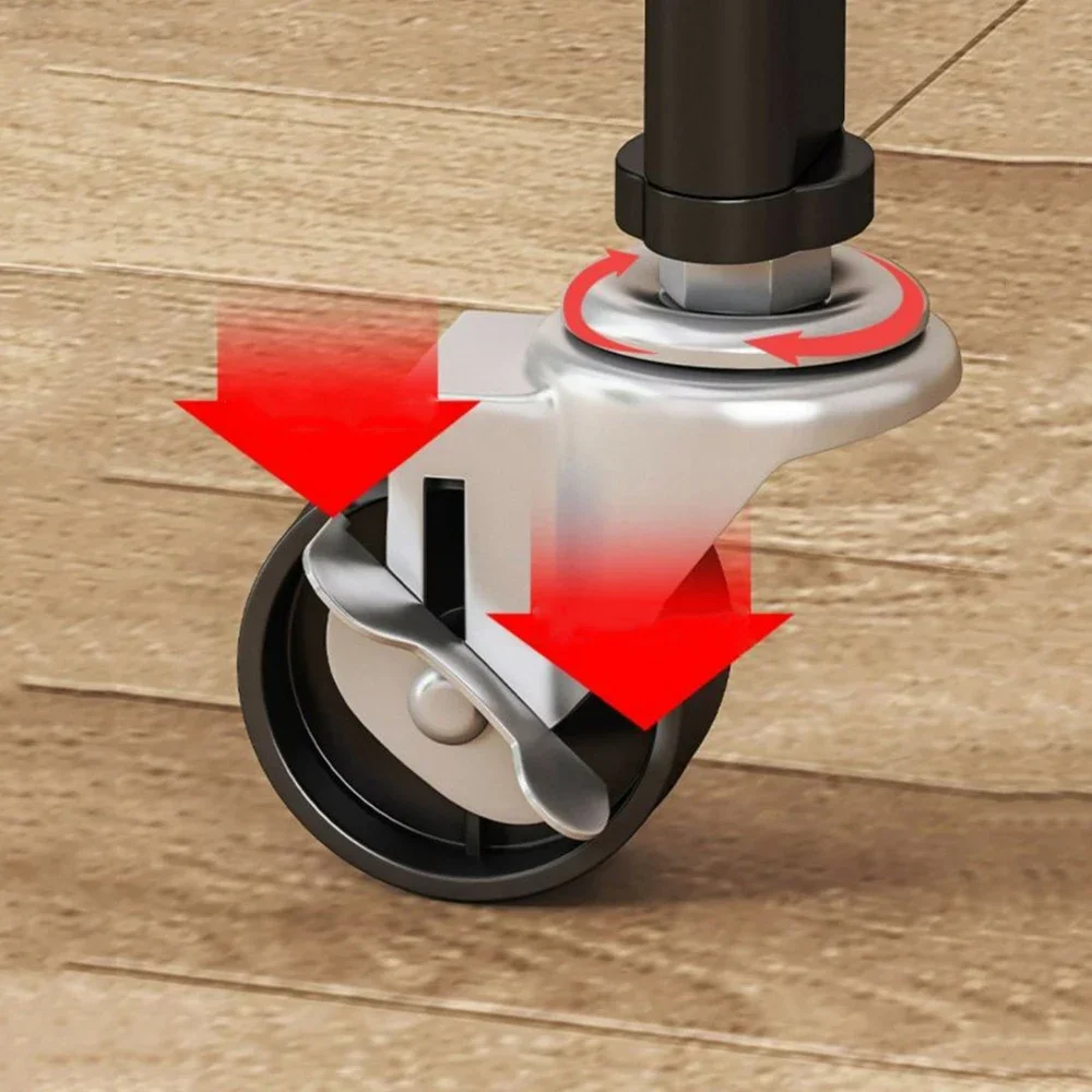 #For Folding Storage Rack Trolley Living Room Shelf Cart With Wheels Multilayer Kitchen Bathroom Shelf Mobile Trolley Storage Ra