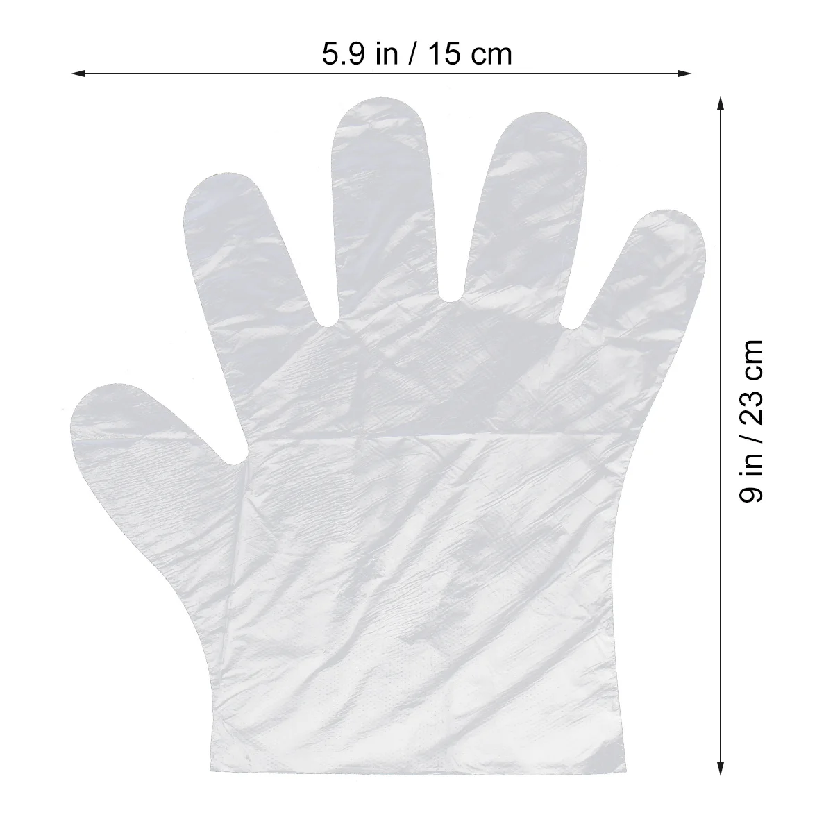 500Pcs Disposable Gloves Plastic Dishwashing Durable for Multiple Applications Simple Design Practical for Daily Use and