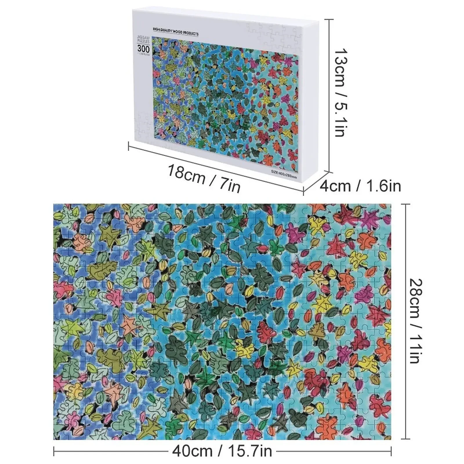 잎의 계절 직소 퍼즐 나무 상자 맞춤 선물 맞춤 아기 장난감 퍼즐