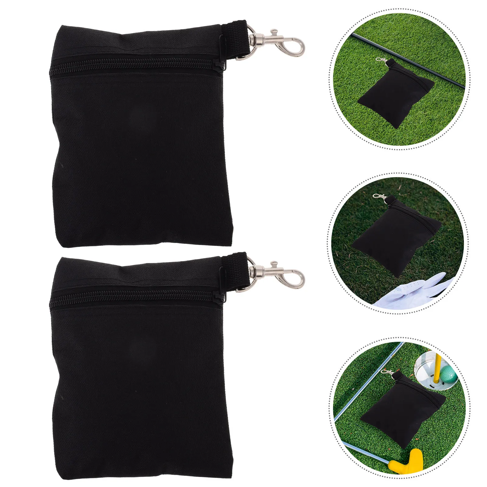 4 قطع من ملحقات الجولف، حقيبة خصر منظمة مدمجة من النايلون للكرات، منظم الجولف لحقيبة تي شيرت المرآب #1