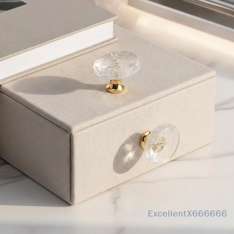 Natural Agate Stone Cabinet Door Knob Scratch Resistant 1 Set Pull Handle for Cupboard Dressing Cabinet Home Furniture Decor