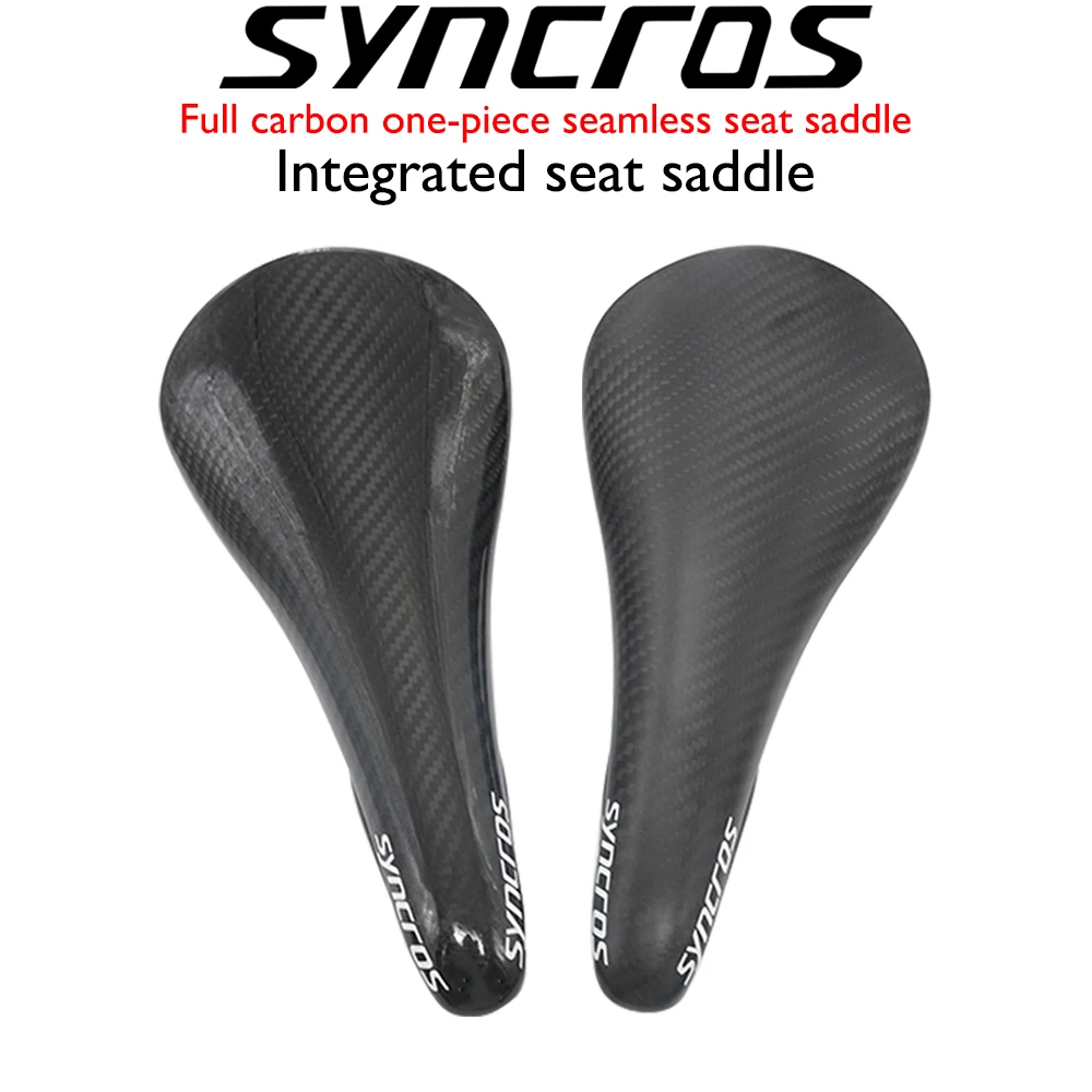 

New Road Bike Gloss/Matte 3K Full Carbon Fibre Saddle Carbon Bicycle Integrated Seat Cushion Carbon Front Seat Saddle MTB Parts