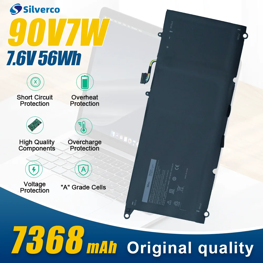 JD25G 90V7W 56WH Laptop Battery for Dell XPS 13 9343 XPS13 9350 13D-9343 P54G 0N7T6 5K9CP RWT1R 0DRRP JHXPY
