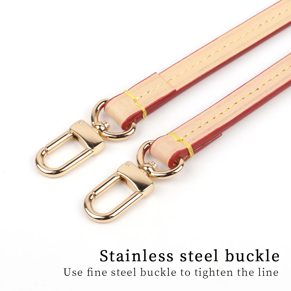 Genuine Leather Bag Handle Short Strap Shoulder Detachable Bag Replacement Women Cowhide Wrist Strap Accessories