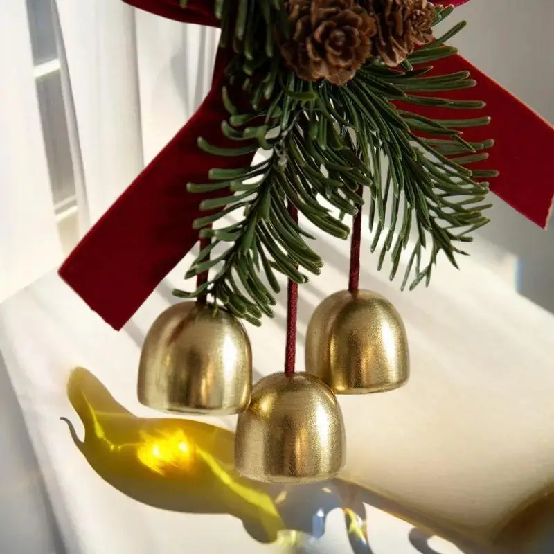 HUAHUAEnchanting Butterfly Knot & Pinecone Bell زينة عيد الميلاد لجميع الأماكنHUAHUA #3