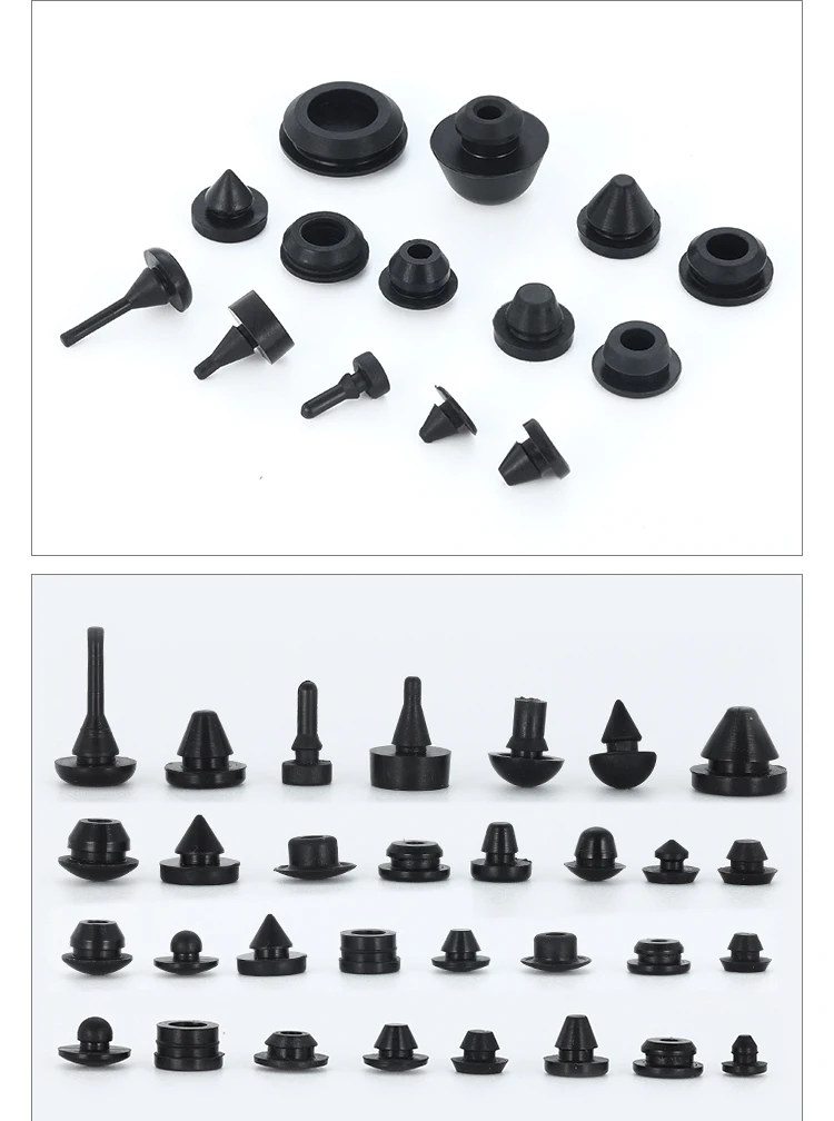 Feste Silikonkautschukkappen, 2 mm bis 16 mm, T-Typ-Steckerabdeckung, aufsteckbare Dichtung, Blindstopfen, Endkappen, Dichtungsstopfen – Detail 1
