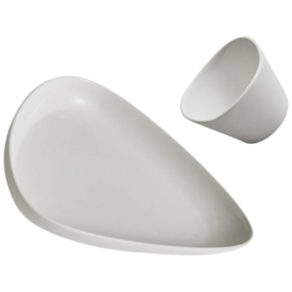 

Dinner Plate Porcelain Creative Shape Sauce Cup Salad Kitchen Supplies Pasta Dessert Serving Tray Kitchen Supplies