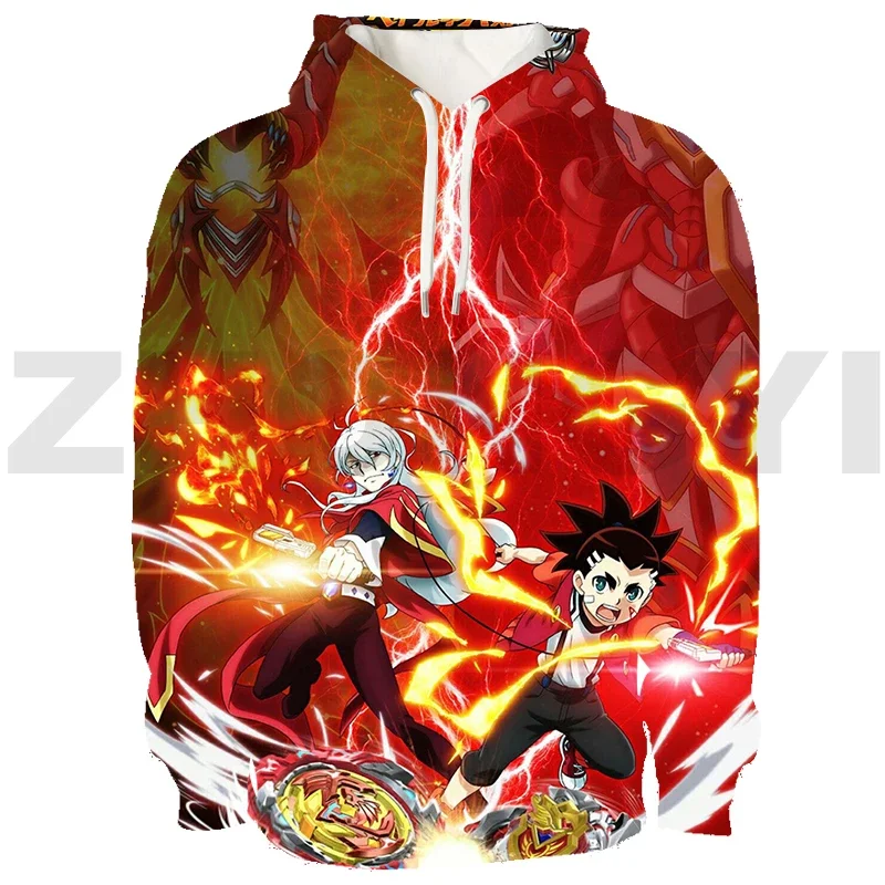 

HOT 3D Anime Beyblade Burst Streetwear Men Comfortable Sweatshirt Tops Oversized Pullovers Female Hip Hop Hoodies Couple Clothes