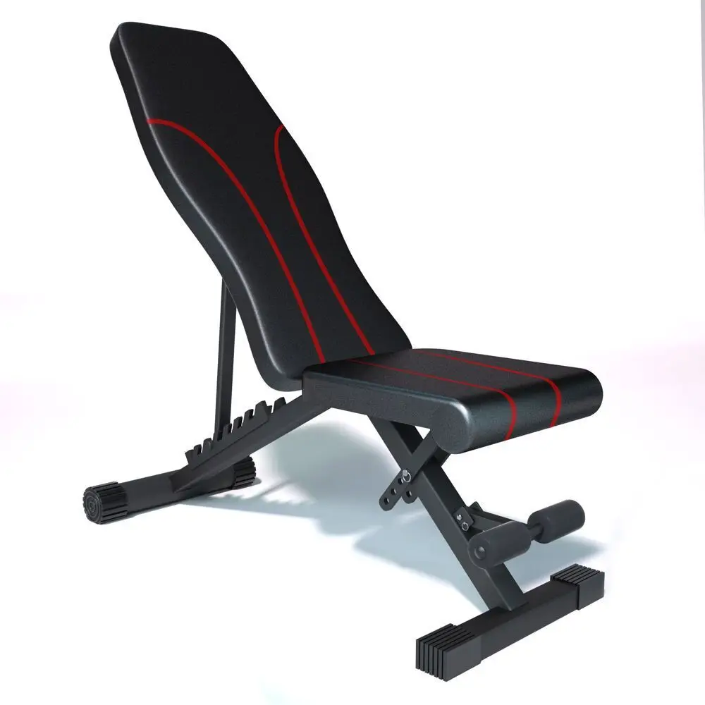 Fitness Multipurpose Foldable Fitness Equipment Exercise Weightlifting Stool Adjustable Abs Stool