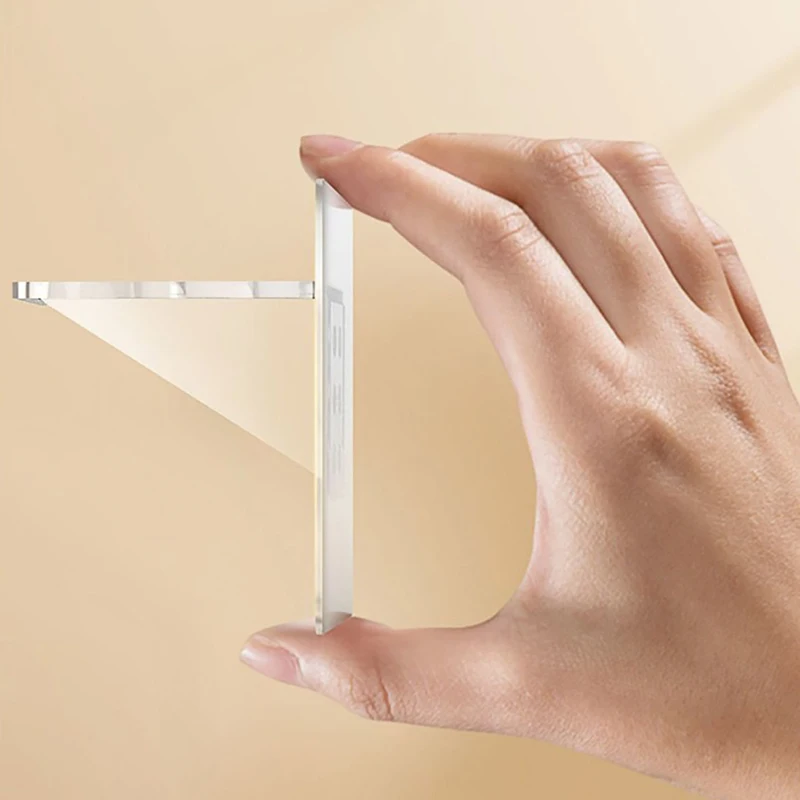 (BF06)4Pcs Acrylic Shelf Support Self Adhesive Cabinet Shelf Stand Wall Hanger Bracket Holder For Kitchen Bedroom