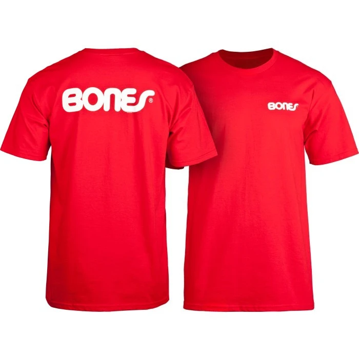 Bearings Swiss Text T-Shirt - Rot - Skate One Hochwertiger Luxus-Unisex-Stil für Männer und Frauen – Detail 3