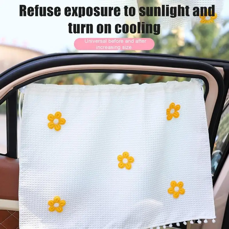 Window Sunshade For Car 23.6 X 22 Inch Window Car Sun Shade Side Window Sunshades Suction Cup Sunshade UV And Sun Glare