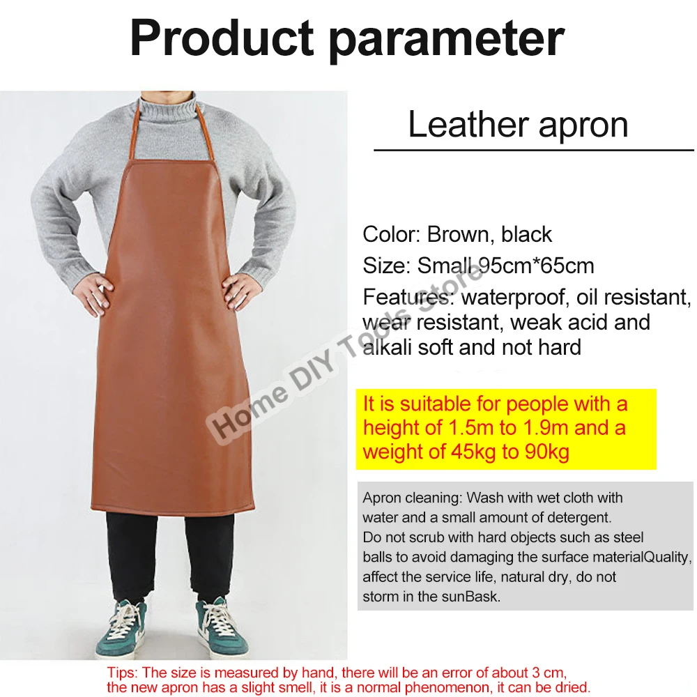 PVC Leather Welding Apron Waterproof Welder Thermal Insulation Protection Wear Electric Welding Anti Scalding Aprons