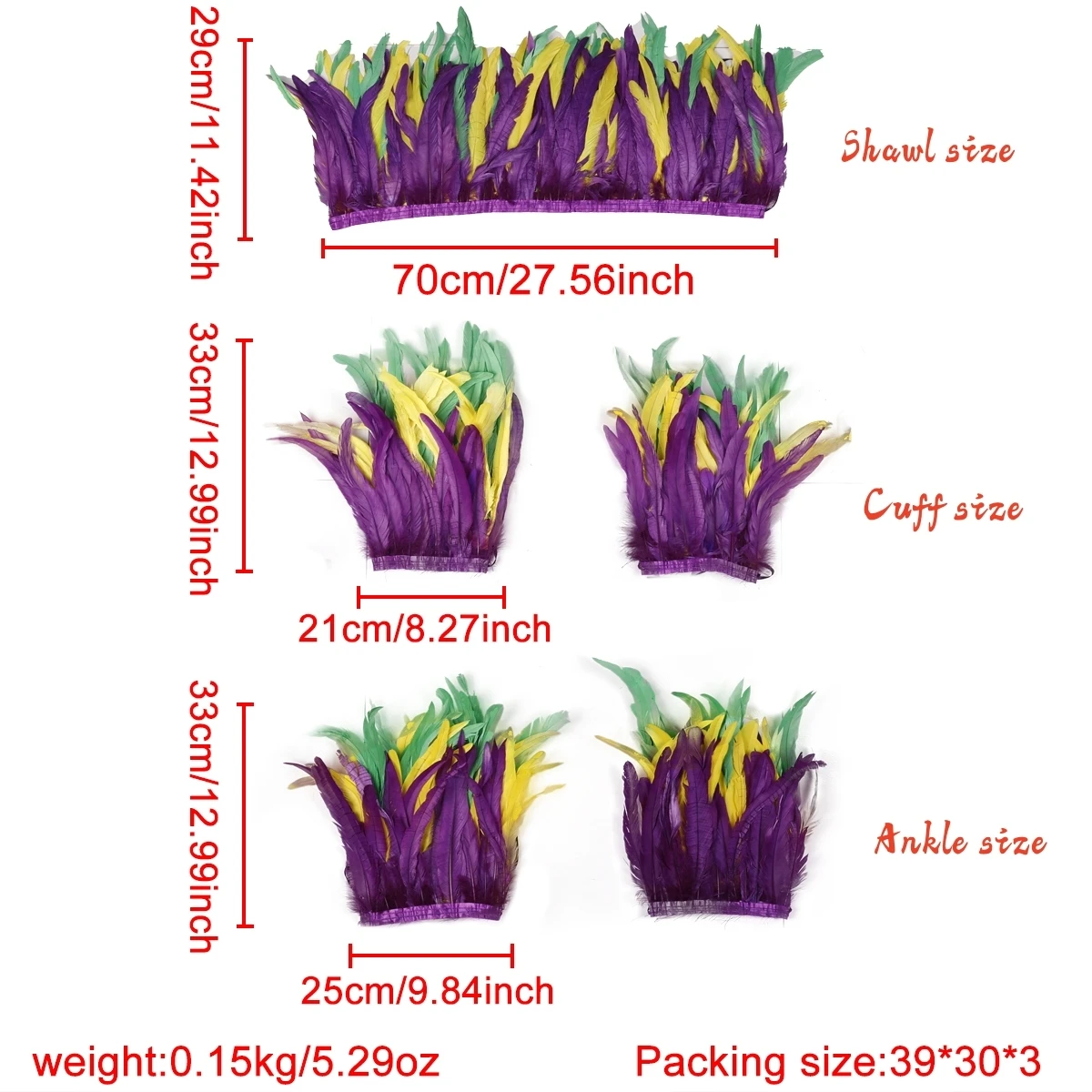 شال ريش أنيق للهالوين للنساء فاسق كوسبلاي للحفلات التنكرية على طراز كرنفال ملحق للرقص للفتيات #6