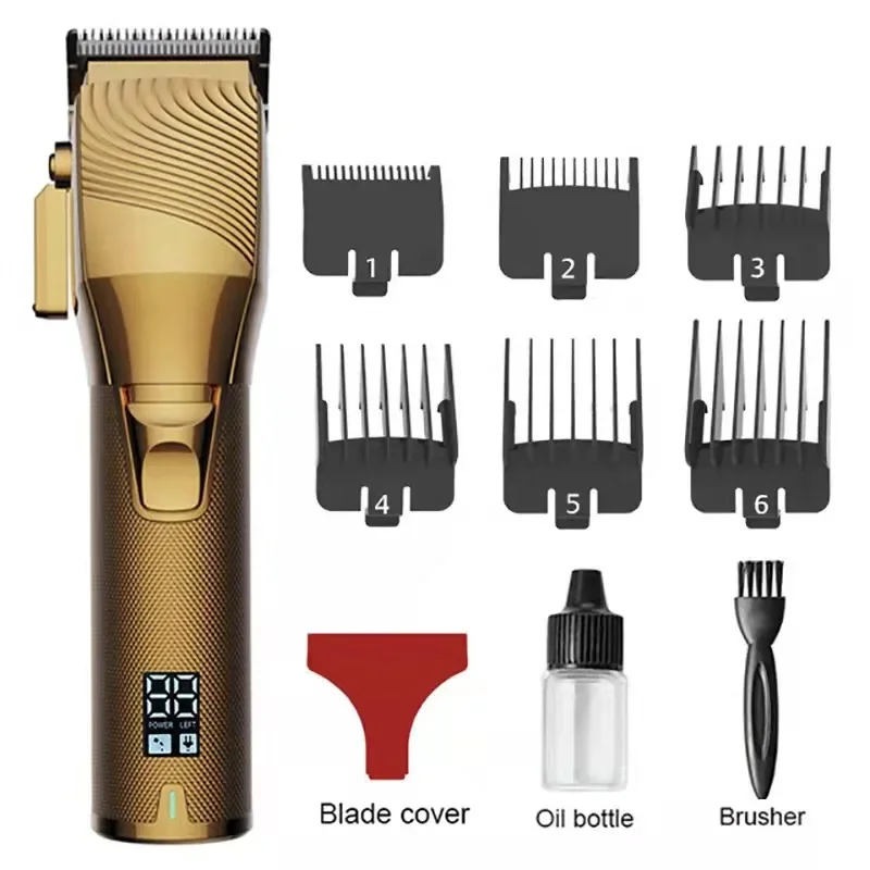 

Professional Cutting Kit Cordless Hair Trimmer 6500 7000rpm Metal Body Rechargeable Hair Clippers For Men Women Family