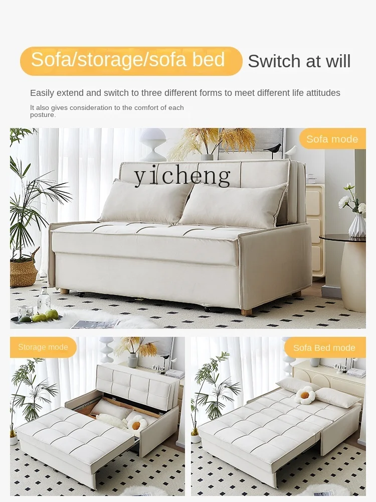 XL Sofa Band Storage Balcony Multi-Function Folding French Sofa Bed